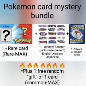 🔥 Pokemon mystery bundle *Plus free random gift 🔥